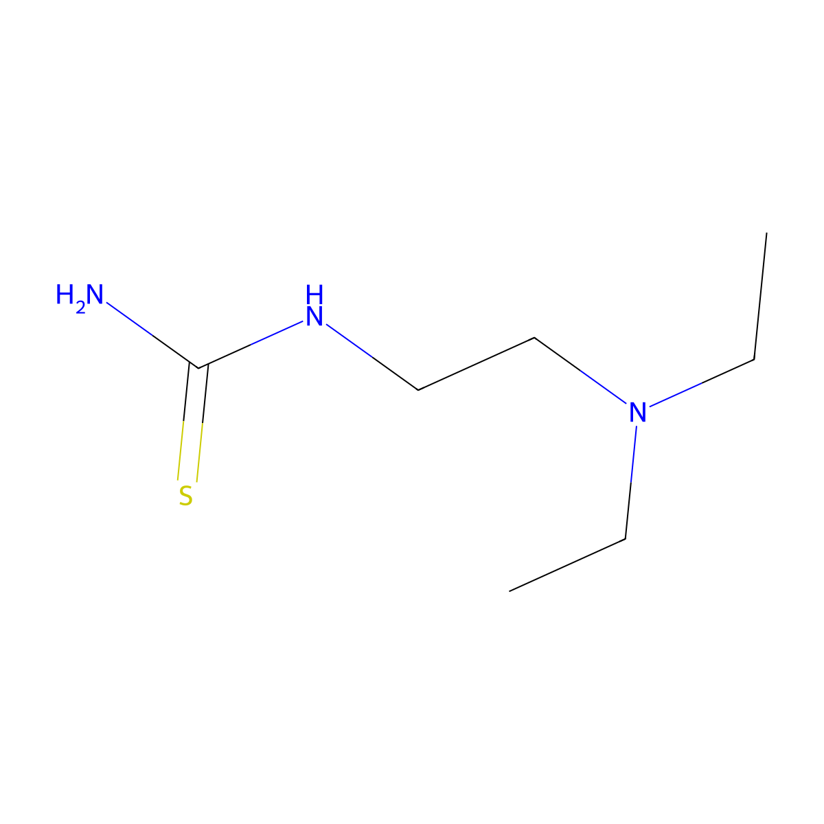 [2-(Diethylamino)ethyl]thiourea molecular structure, CAS 66892-26-0