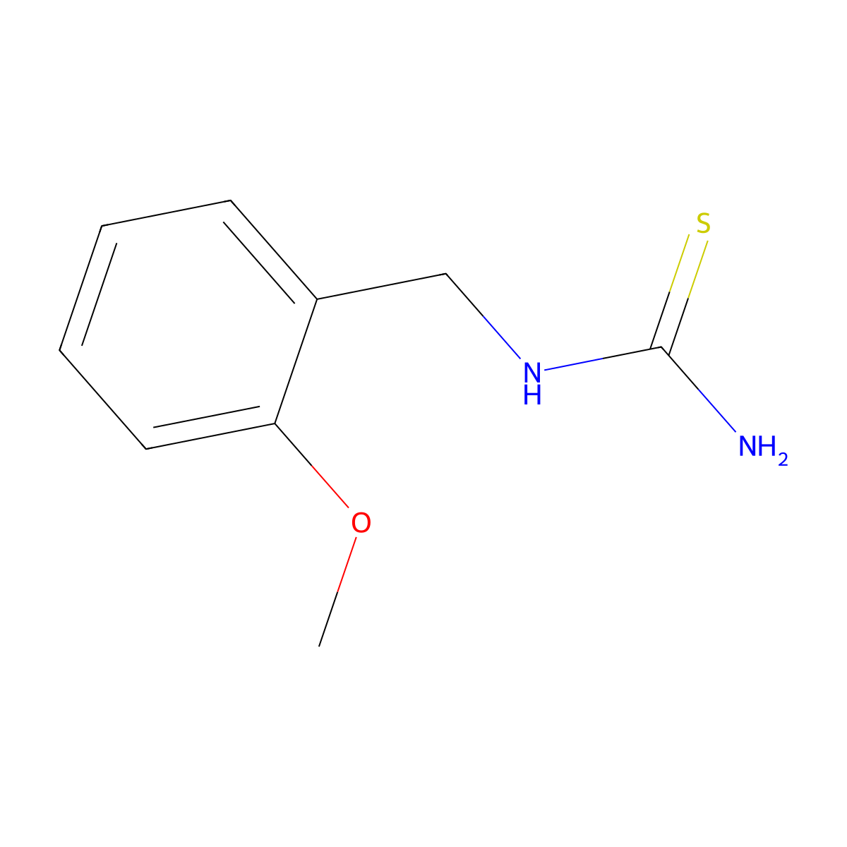 (2-Methoxy-benzyl)-thiourea molecular structure, CAS 66892-30-6