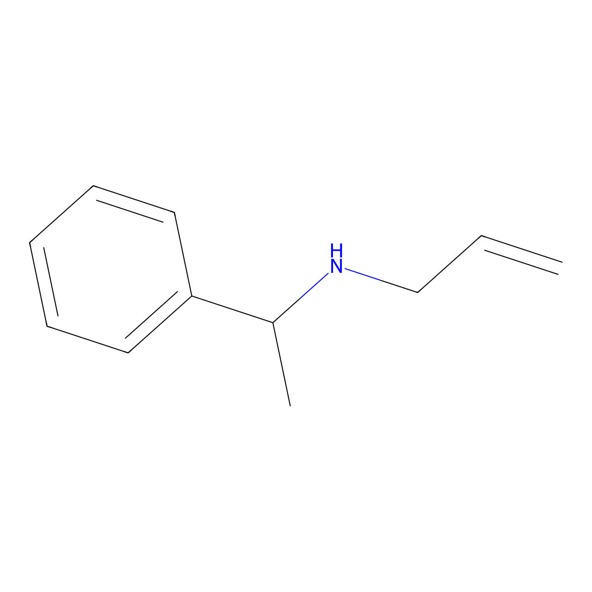 (1-Phenylethyl)(prop-2-EN-1-YL)amine molecular structure, CAS 66896-61-5
