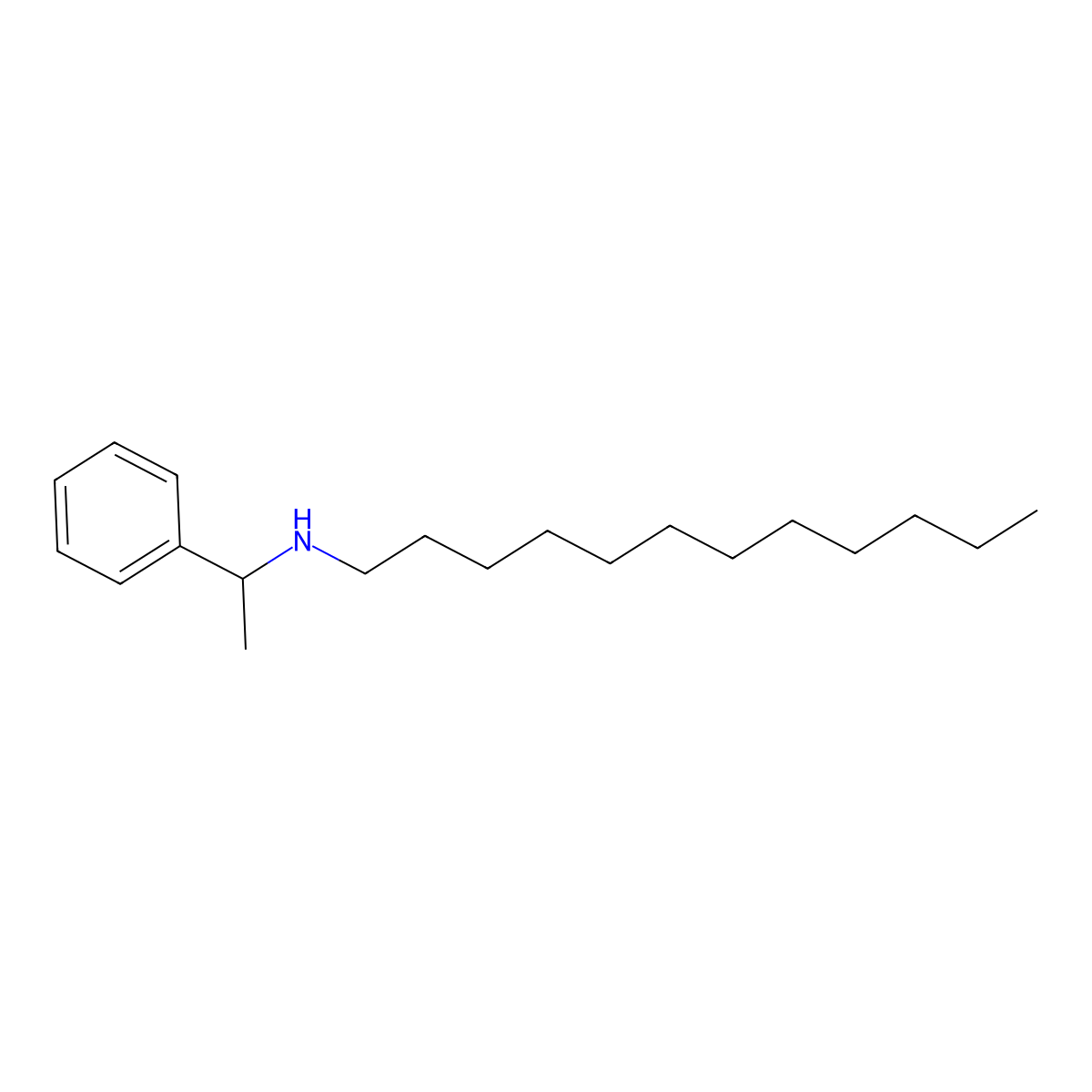 N-(1-phenylethyl)dodecan-1-amine molecular structure, CAS 66896-62-6