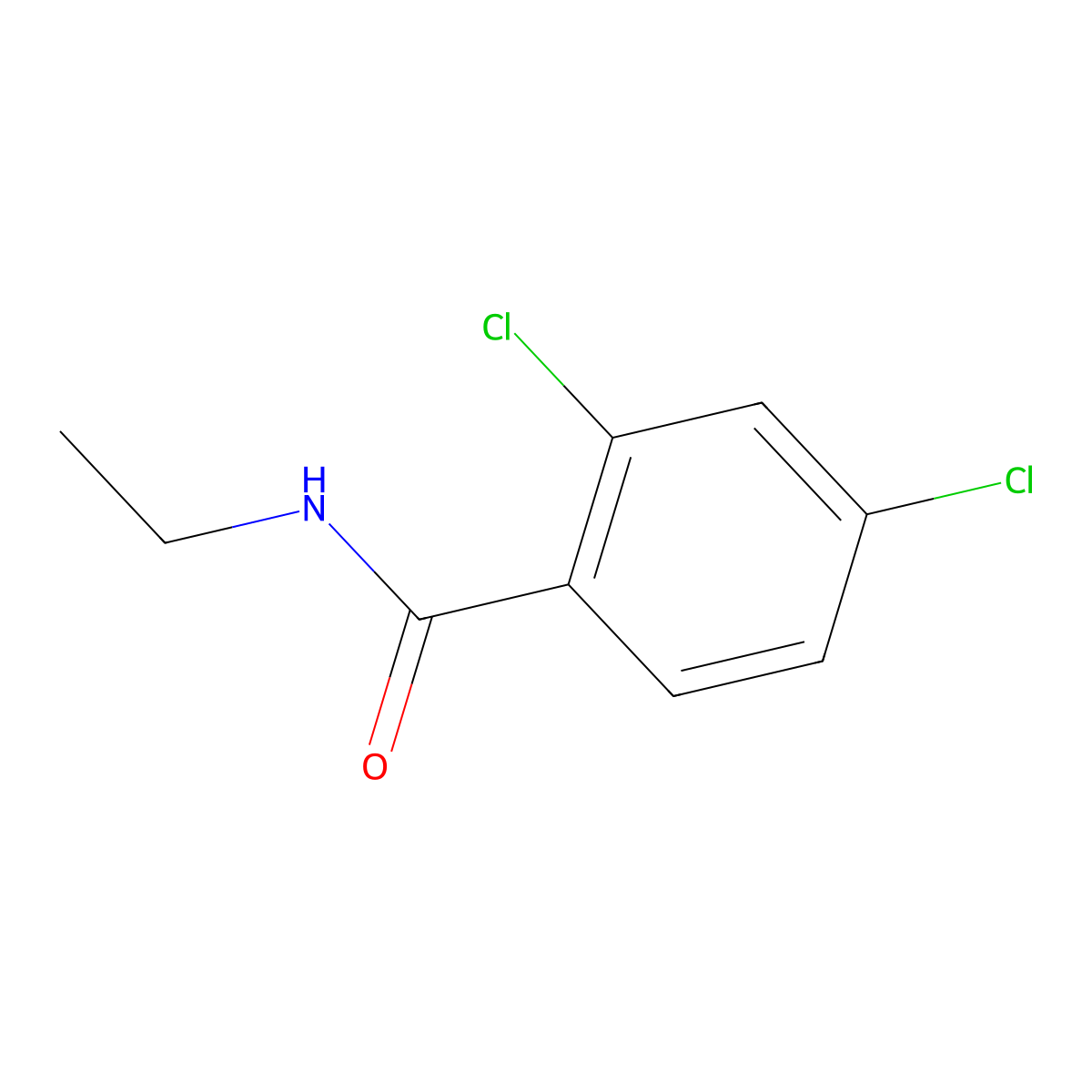 2,4-dichloro-N-ethylbenzamide molecular structure, CAS 66896-66-0