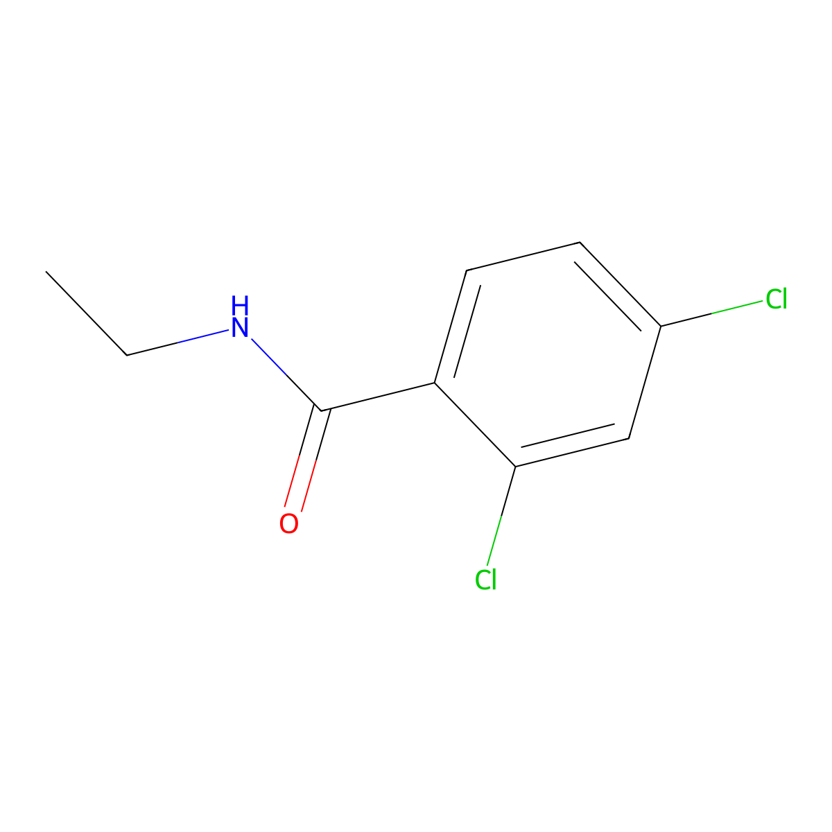 2,4-dichloro-N-ethylbenzamide molecular structure, CAS 66896-66-0
