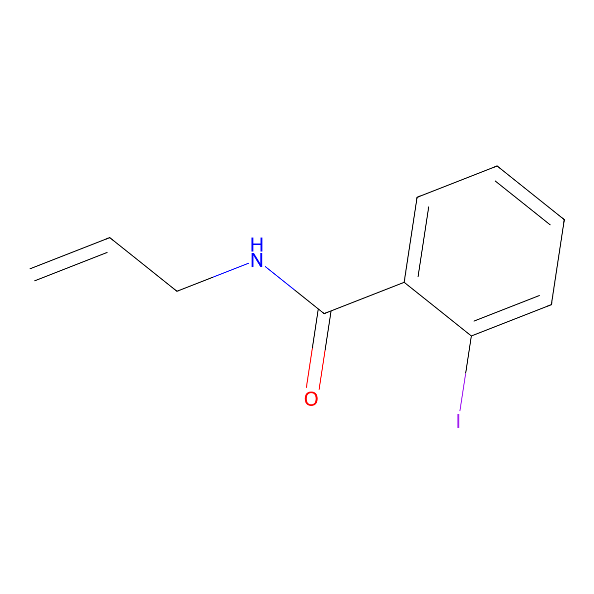 N-Allyl-2-iodobenzamide molecular structure, CAS 66896-70-6