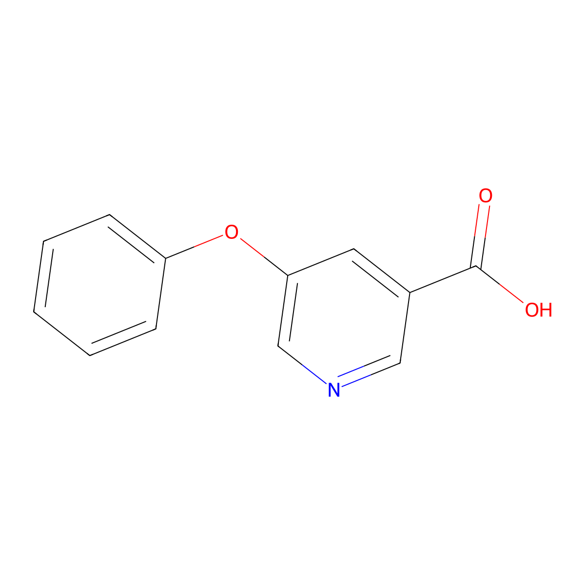 5-Phenoxynicotinic acid molecular structure, CAS 668969-15-1