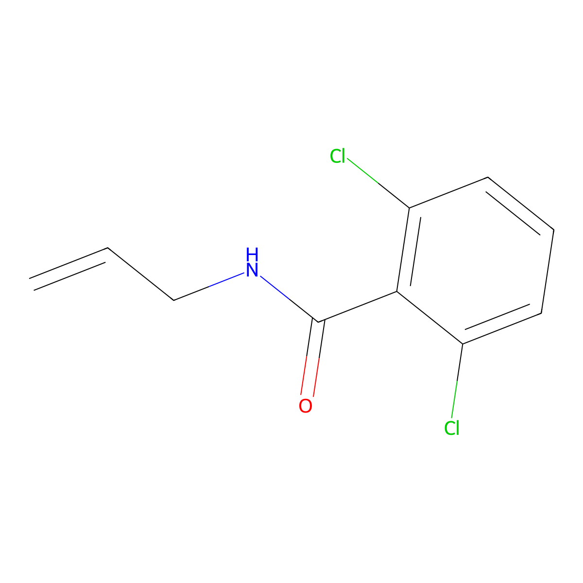 2,6-dichloro-N-(prop-2-en-1-yl)benzamide molecular structure, CAS 66897-21-0