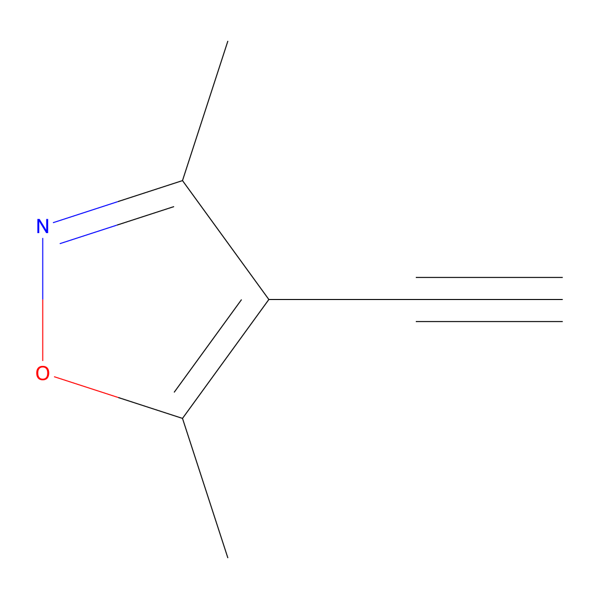 4-Ethynyl-3,5-dimethyl-1,2-oxazole molecular structure, CAS 668970-91-0