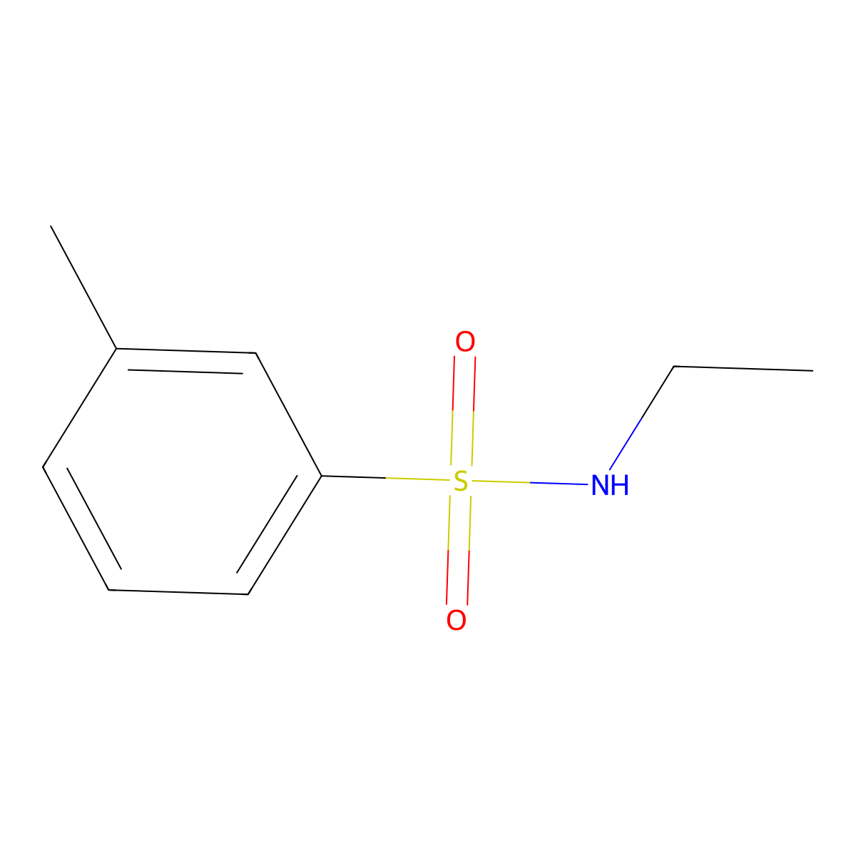 N-Ethyl-2(or 4)-methylbenzenesulfonamide molecular structure, CAS 66898-18-8