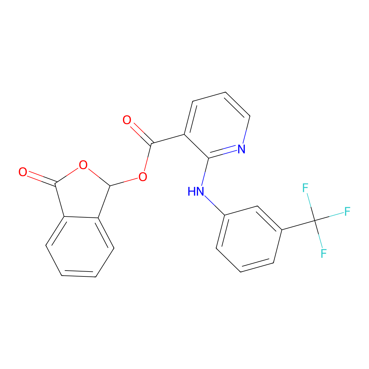 Talniflumate molecular structure, CAS 66898-62-2