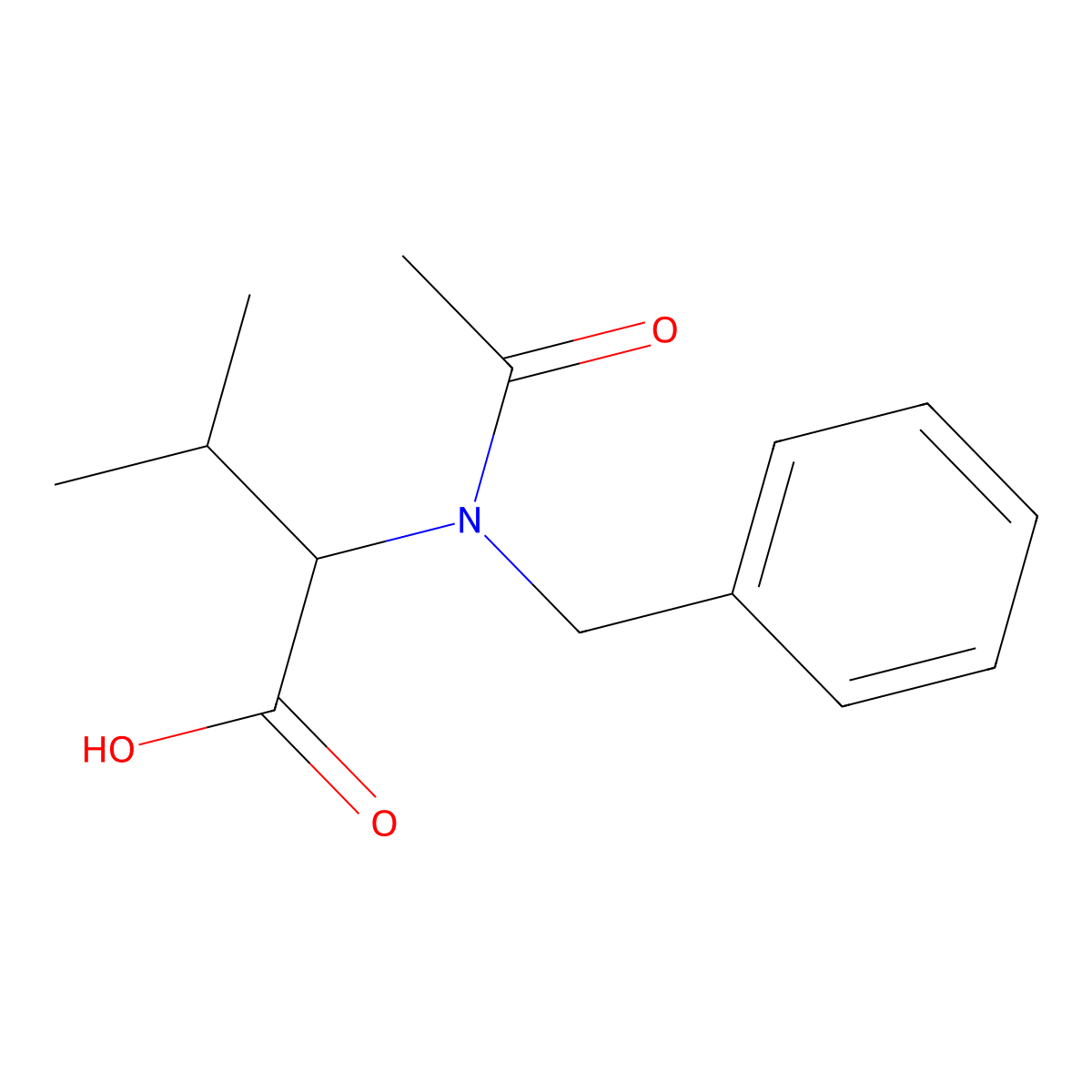 2-(N-Benzylacetamido)-3-methylbutanoic acid molecular structure, CAS 668988-47-4