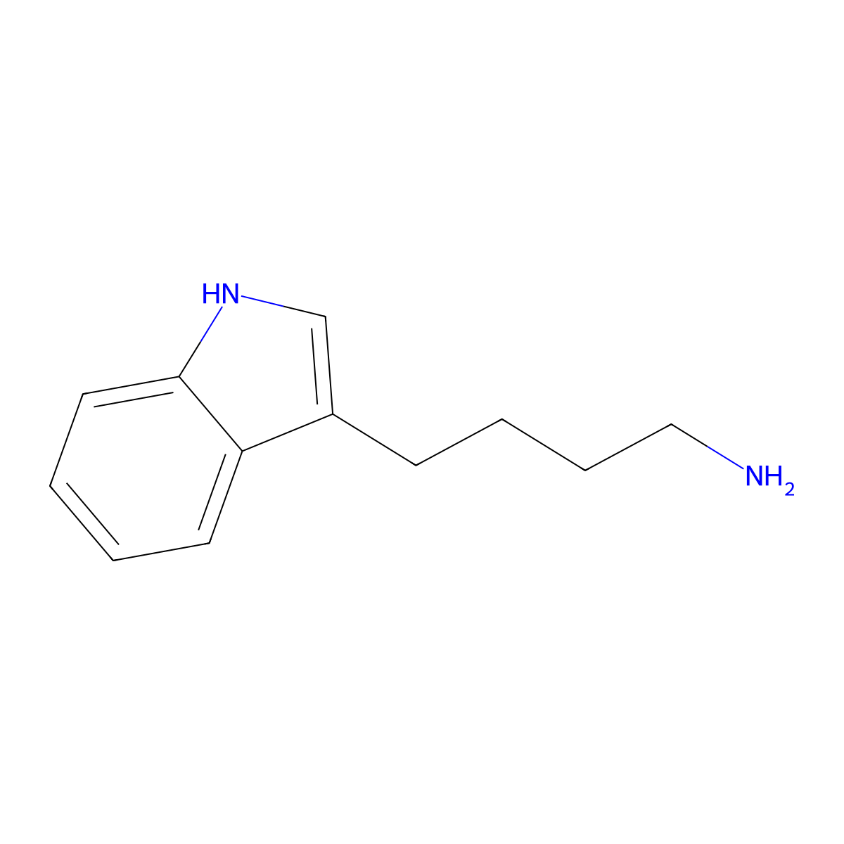 4-(1H-indol-3-yl)butan-1-amine molecular structure, CAS 669-70-5