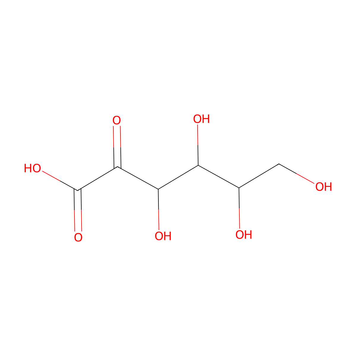 2-keto-D-Gluconic acid molecular structure, CAS 669-90-9