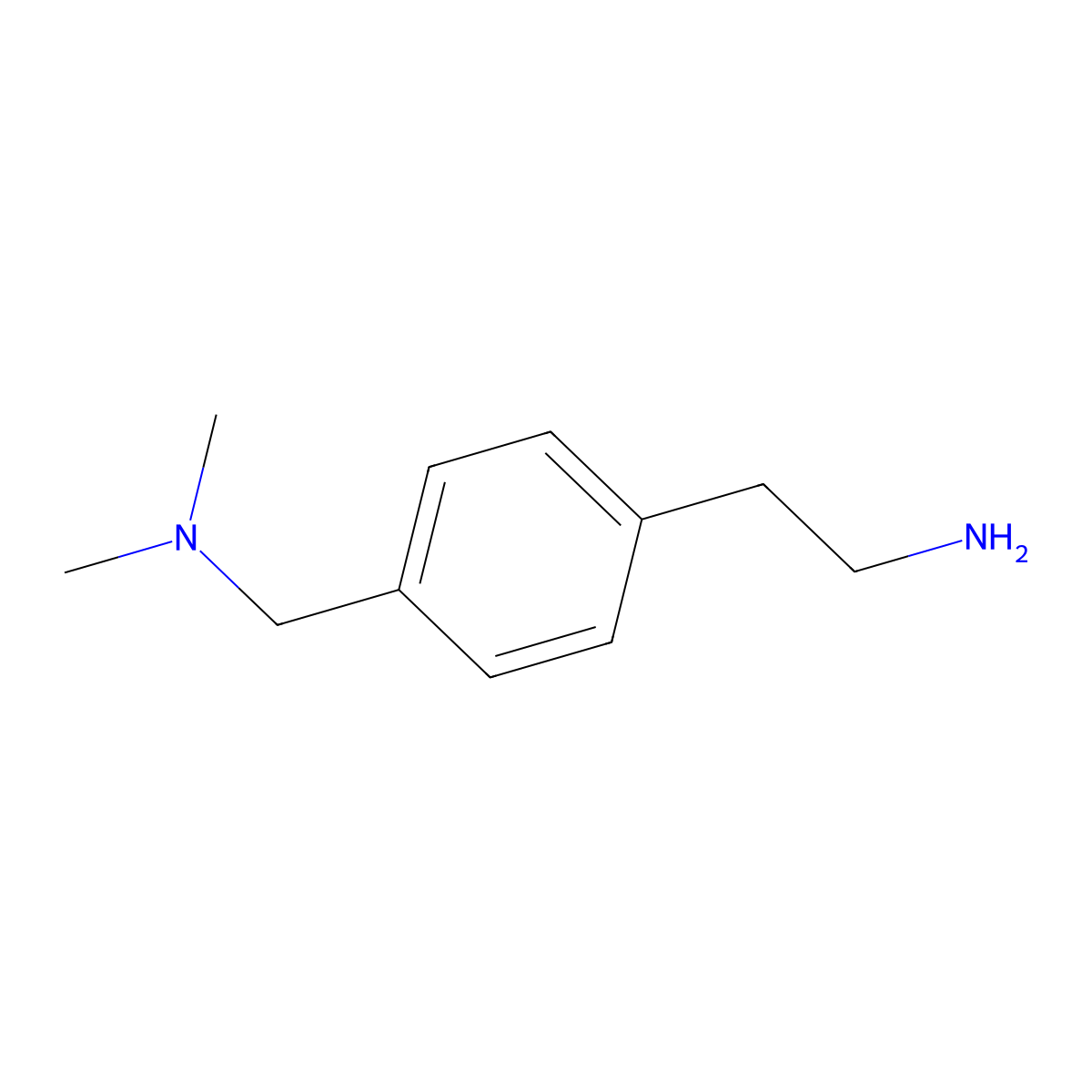 2-{4-[(Dimethylamino)methyl]phenyl}ethan-1-amine molecular structure, CAS 669002-47-5