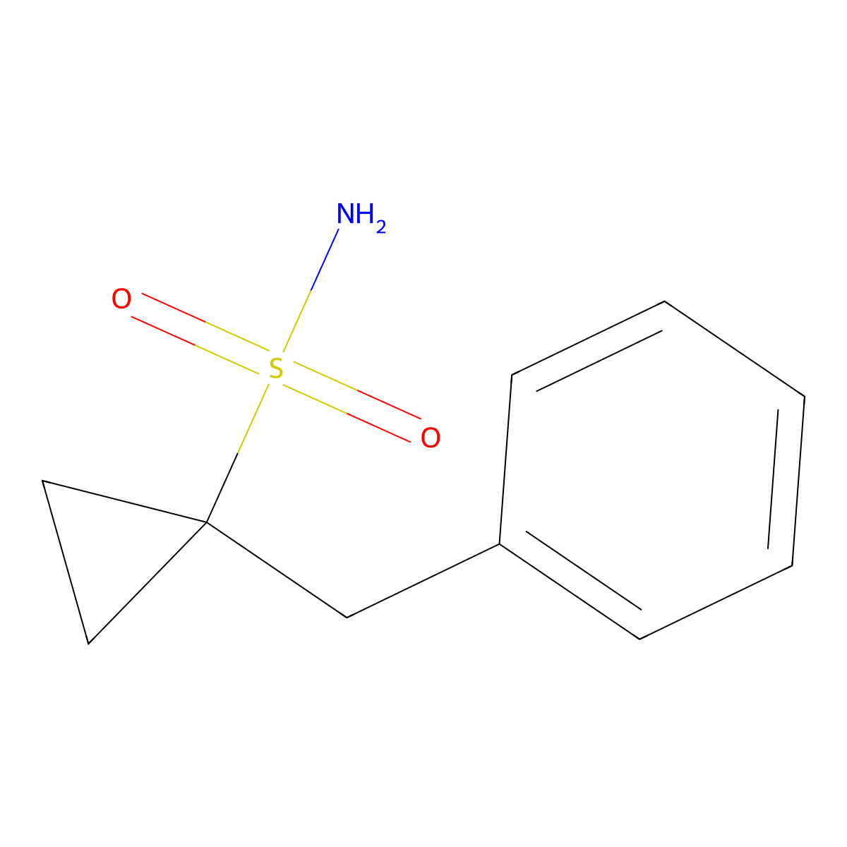 1-Benzylcyclopropane-1-sulfonamide molecular structure, CAS 669008-34-8