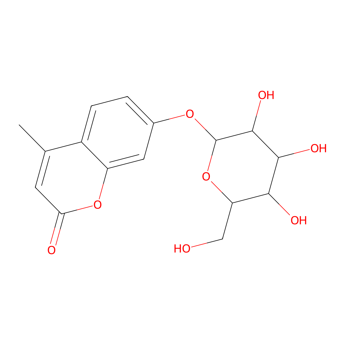 7-(alpha-D-Galactopyranosyloxy)-4-methyl-2H-1-benzopyran-2-one molecular structure, CAS 66901-41-5