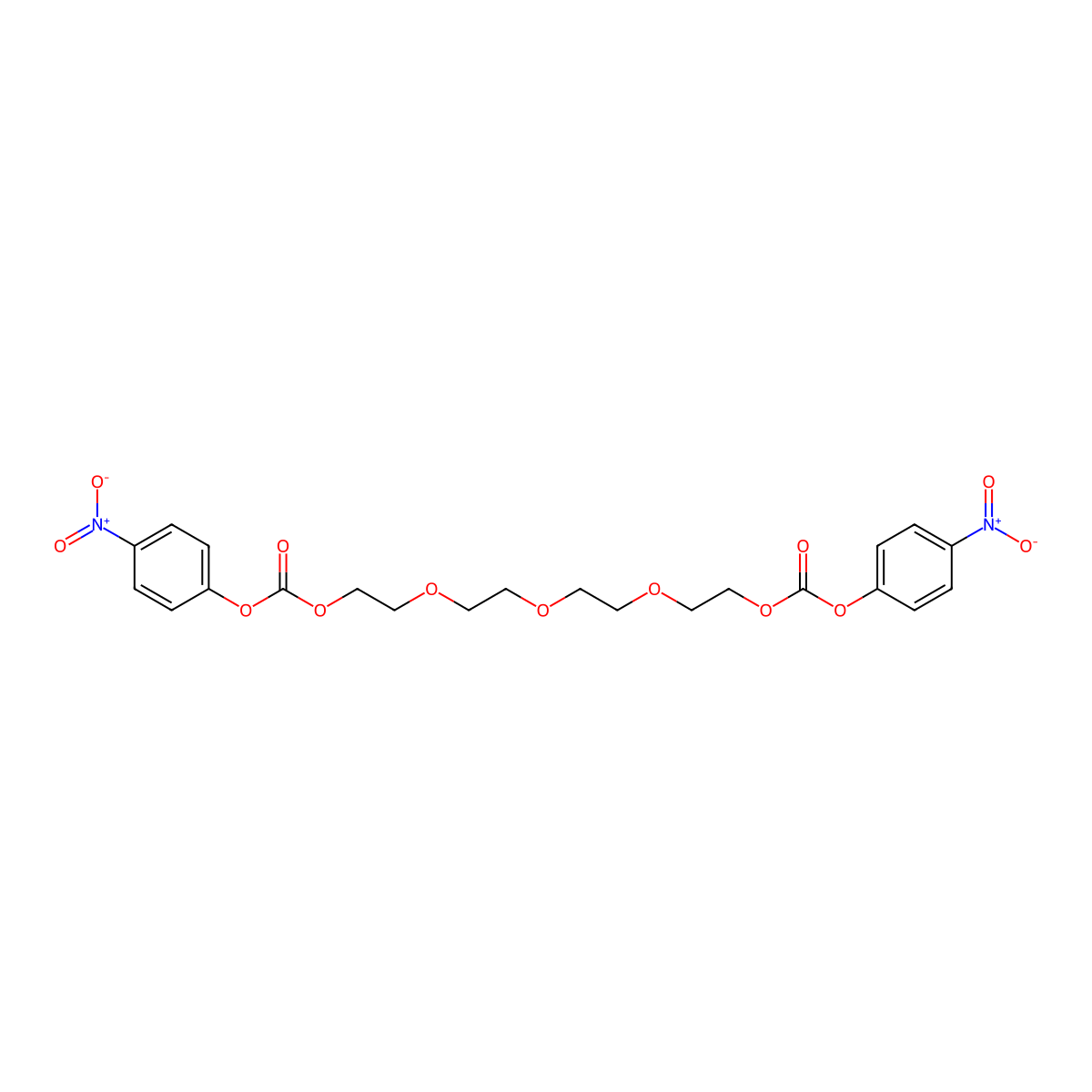 Peg3-bis-nitrophenyl carbonate molecular structure, CAS 669013-00-7