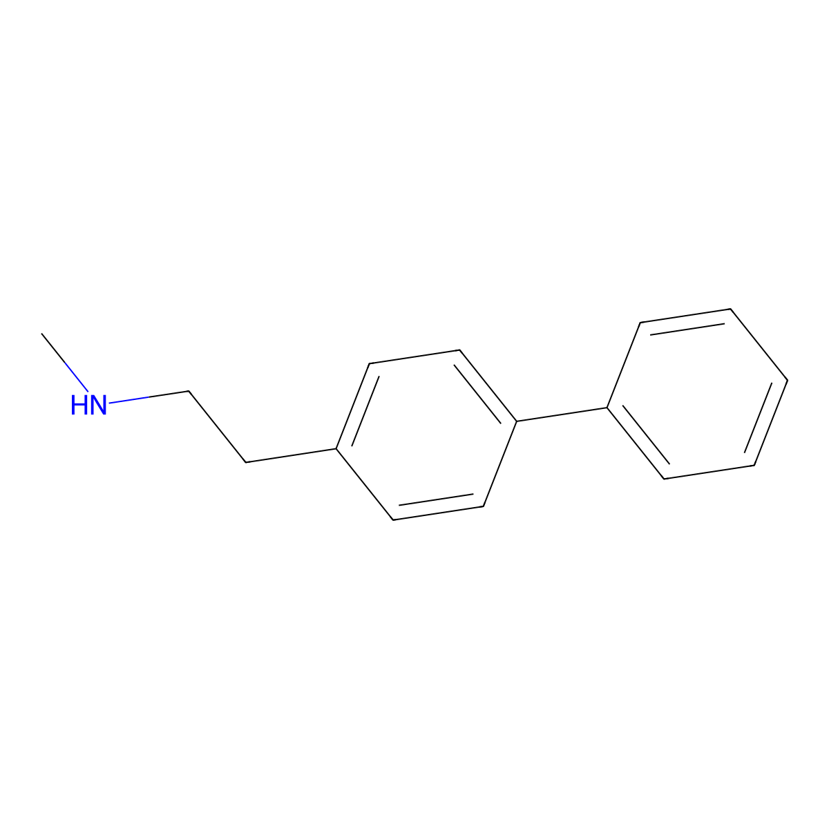 2-([1,1'-biphenyl]-4-yl)-N-methylethan-1-amine molecular structure, CAS 669015-06-9