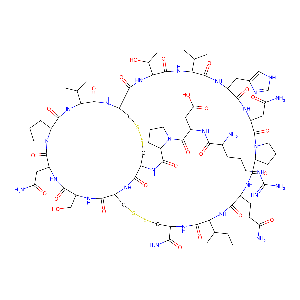 A-Conotoxin pia molecular structure, CAS 669050-68-4