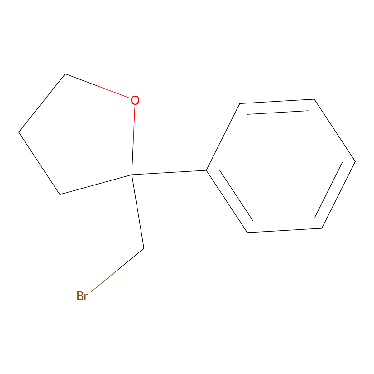 2-(Bromomethyl)-2-phenyloxolane molecular structure, CAS 669055-04-3