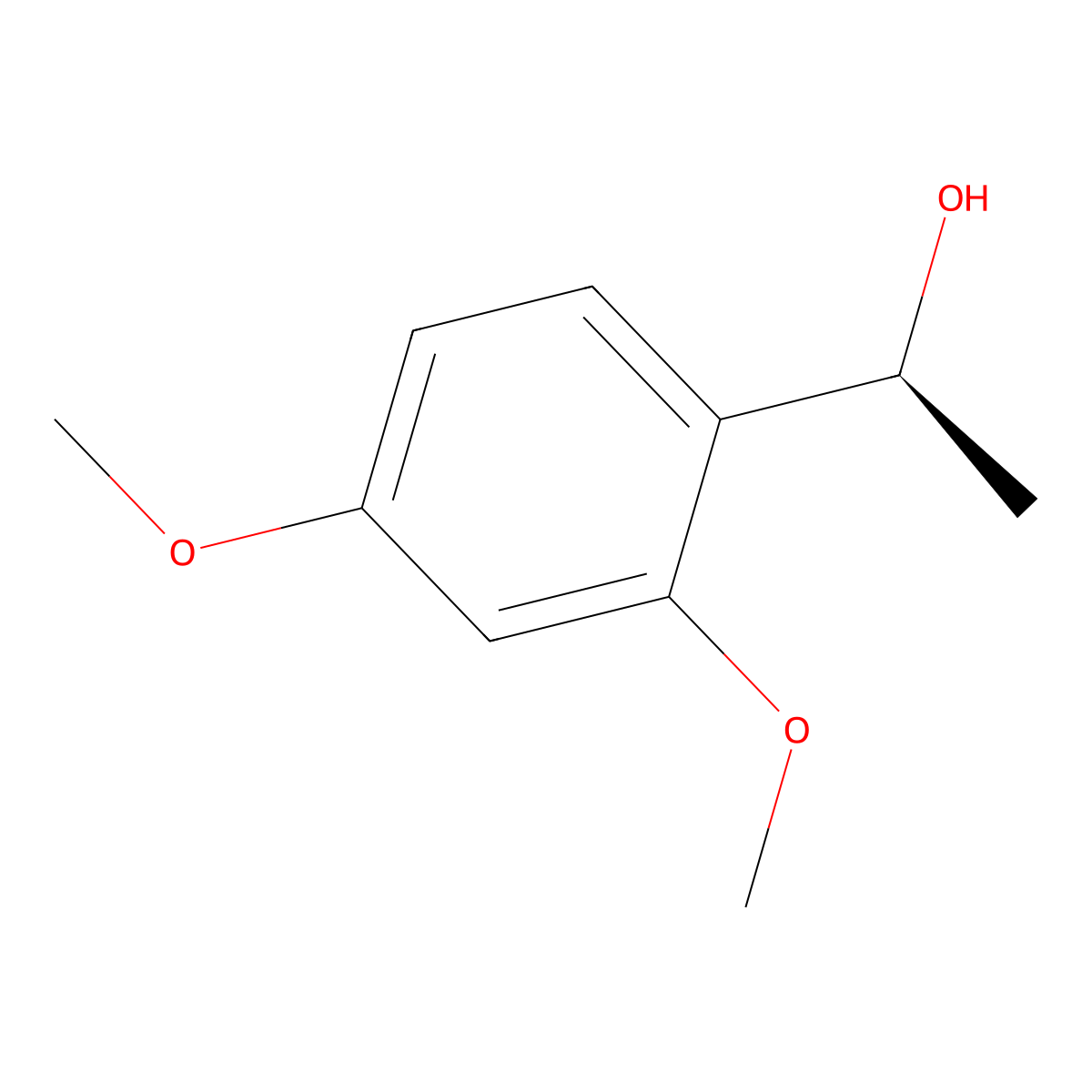 (1S)-1-(2,4-dimethoxyphenyl)ethan-1-ol molecular structure, CAS 669088-58-8