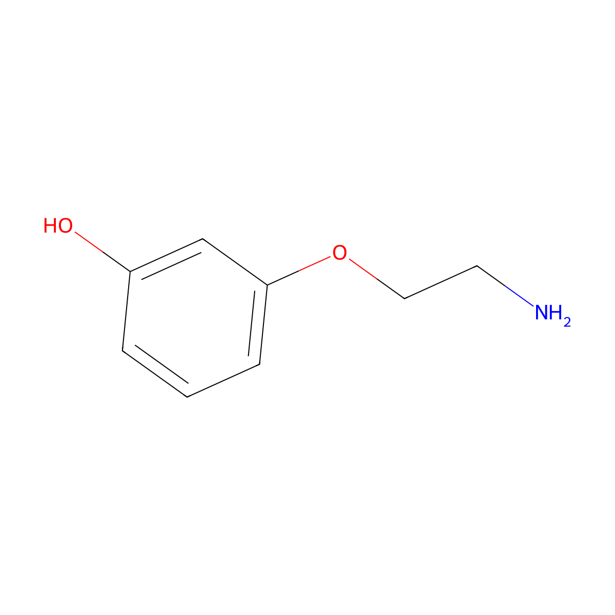 3-(2-Aminoethoxy)phenol molecular structure, CAS 669091-98-9