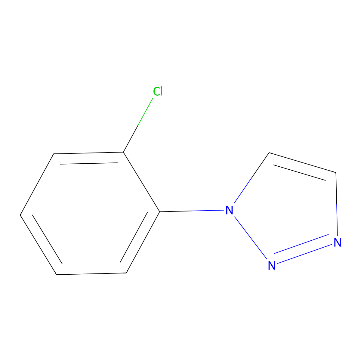 1-(2-Chlorophenyl)-1H-1,2,3-triazole molecular structure, CAS 66913-42-6