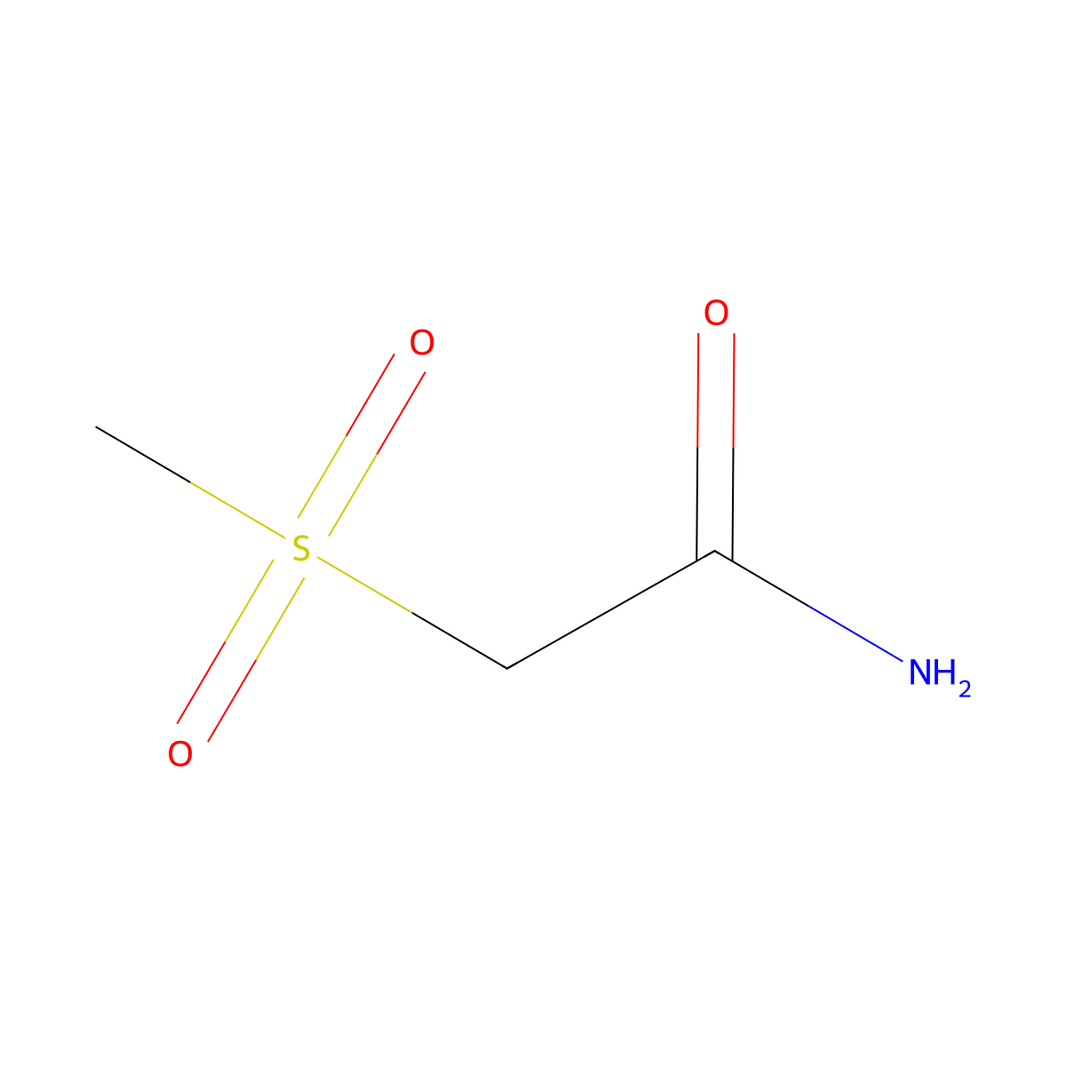 2-(Methylsulphonyl)acetamide molecular structure, CAS 66913-97-1