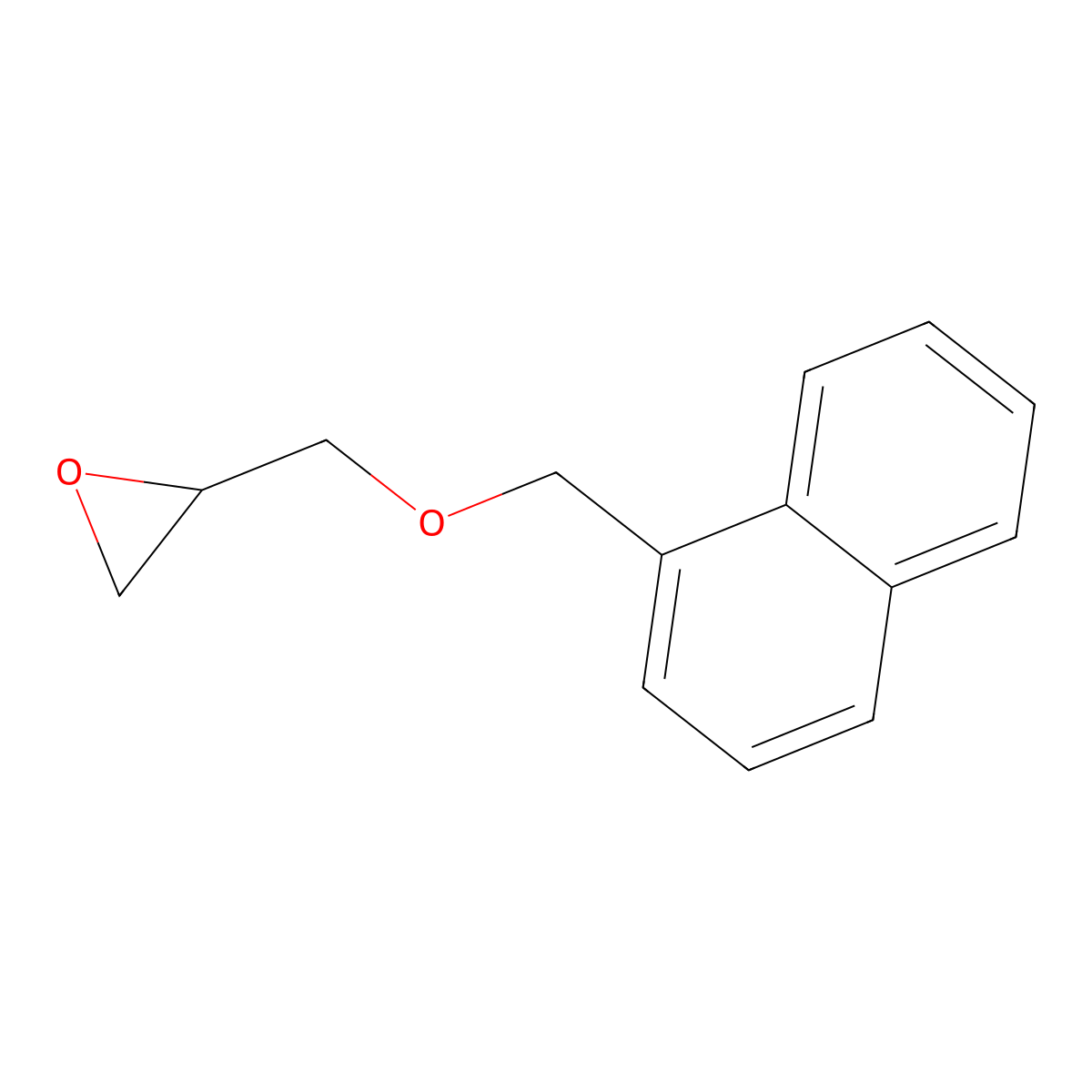 1-Naphthylmethyl glycidyl ether molecular structure, CAS 66931-57-5