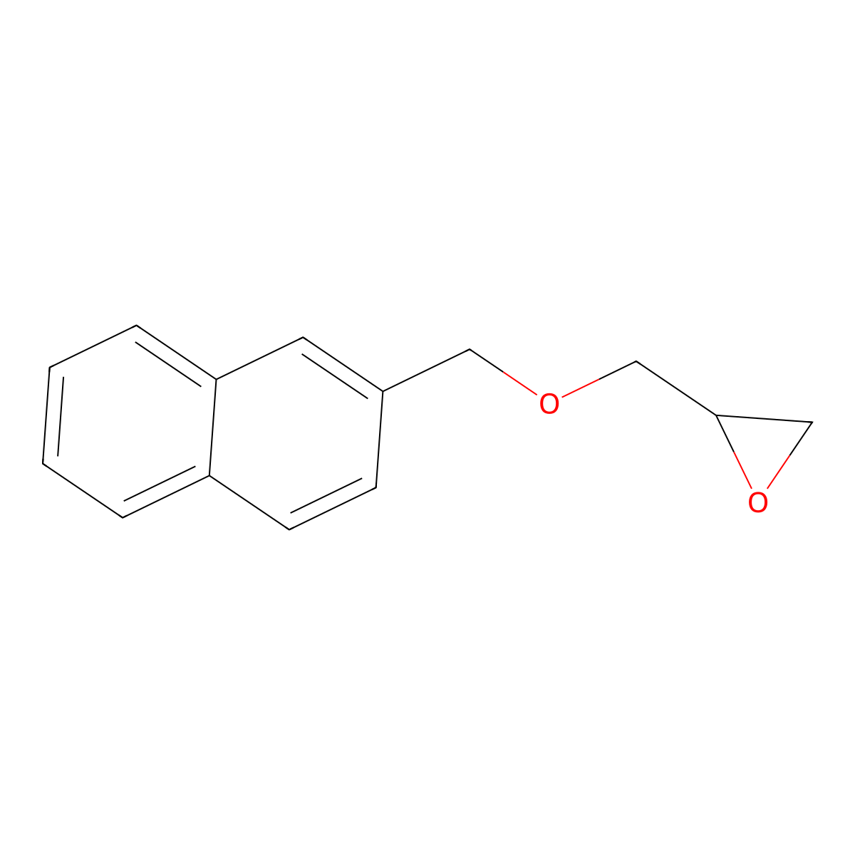 Oxirane, ((2-naphthalenylmethoxy)methyl)- molecular structure, CAS 66931-58-6