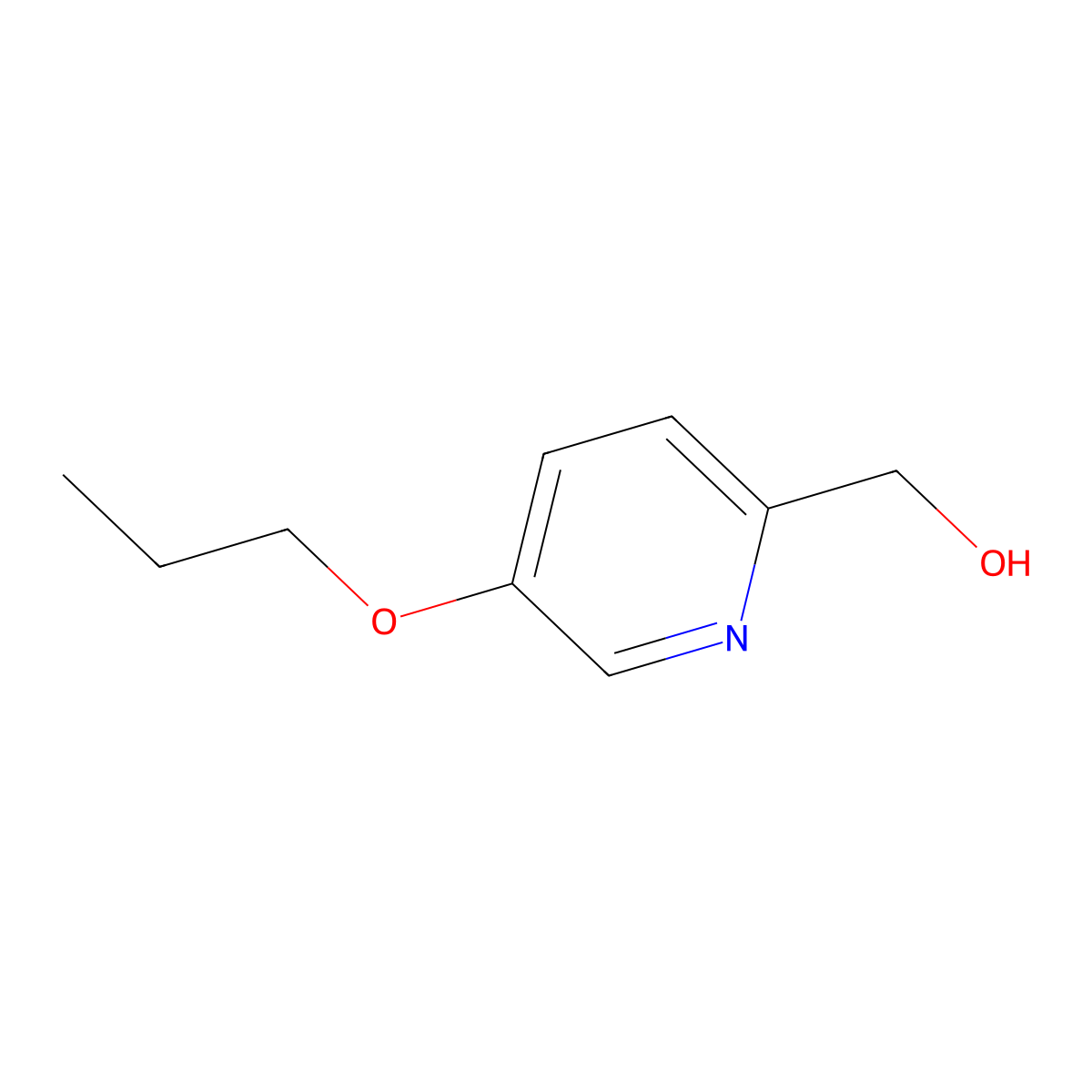 (5-Propoxypyridin-2-yl)methanol molecular structure, CAS 66933-03-7