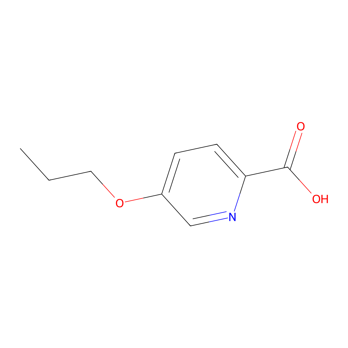 5-Propoxypyridine-2-carboxylic acid molecular structure, CAS 66933-04-8