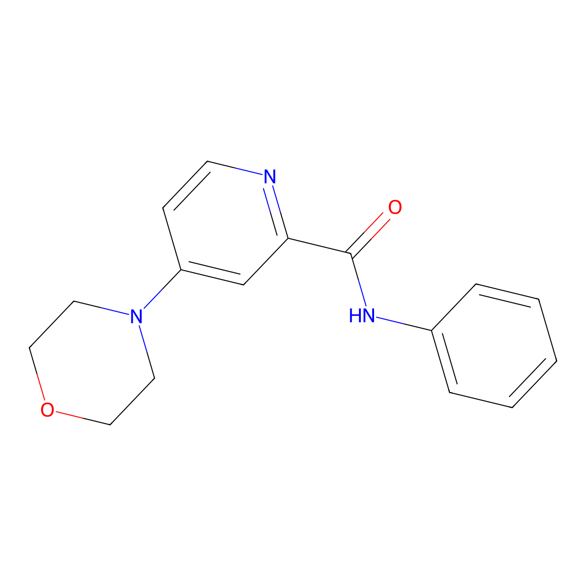 4-(Morpholin-4-yl)-n-phenylpyridine-2-carboxamide molecular structure, CAS 66933-49-1