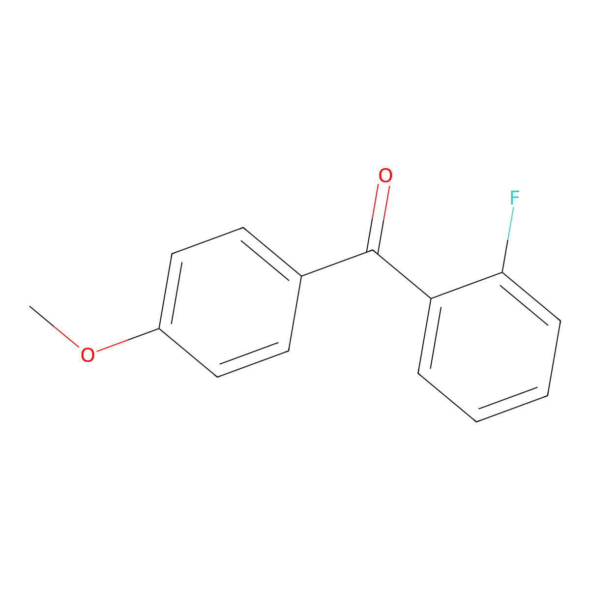 2-Fluoro-4'-methoxybenzophenone molecular structure, CAS 66938-29-2