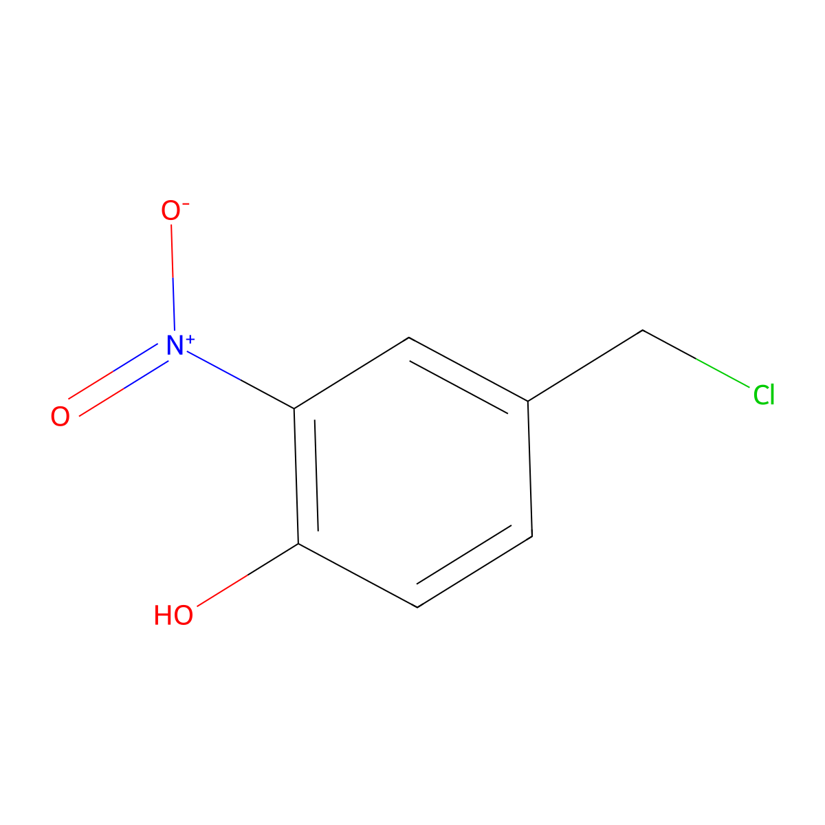 4-(Chloromethyl)-2-nitrophenol molecular structure, CAS 6694-75-3