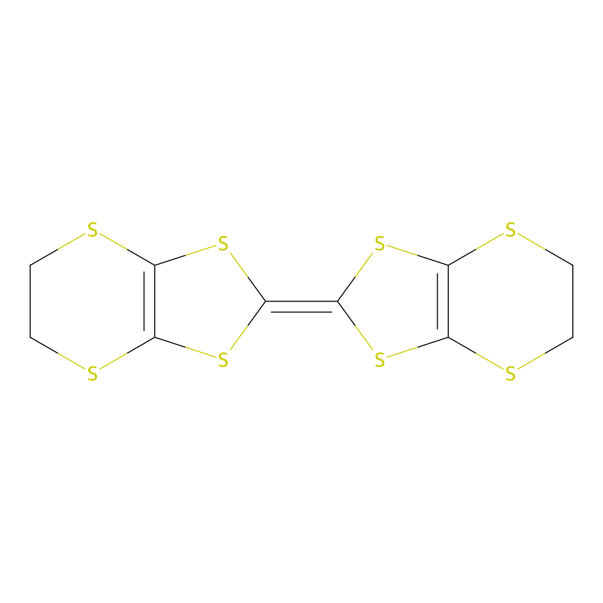 Bis(ethylenedithio)tetrathiafulvalene molecular structure, CAS 66946-48-3
