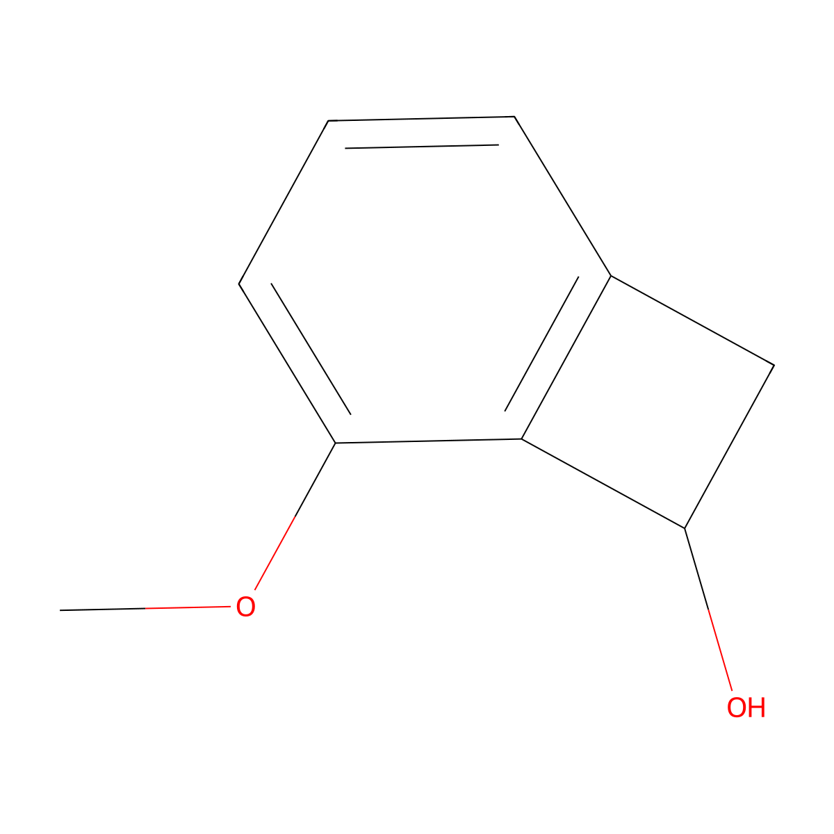 Bicyclo[4.2.0]octa-1,3,5-trien-7-ol, 5-methoxy- molecular structure, CAS 66947-61-3