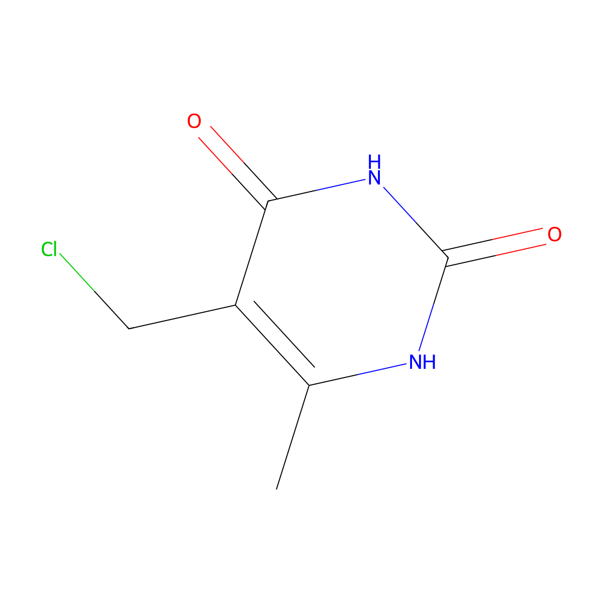 5-(Chloromethyl)-6-methylpyrimidine-2,4(1H,3H)-dione molecular structure, CAS 66947-91-9