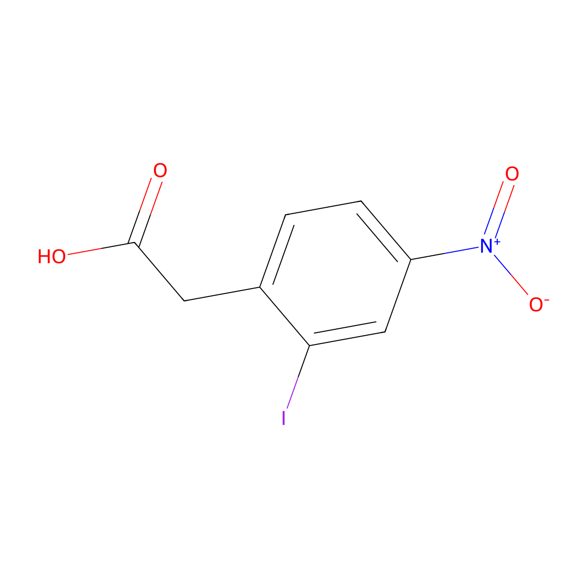 2-(2-Iodo-4-nitrophenyl)acetic Acid molecular structure, CAS 66949-41-5