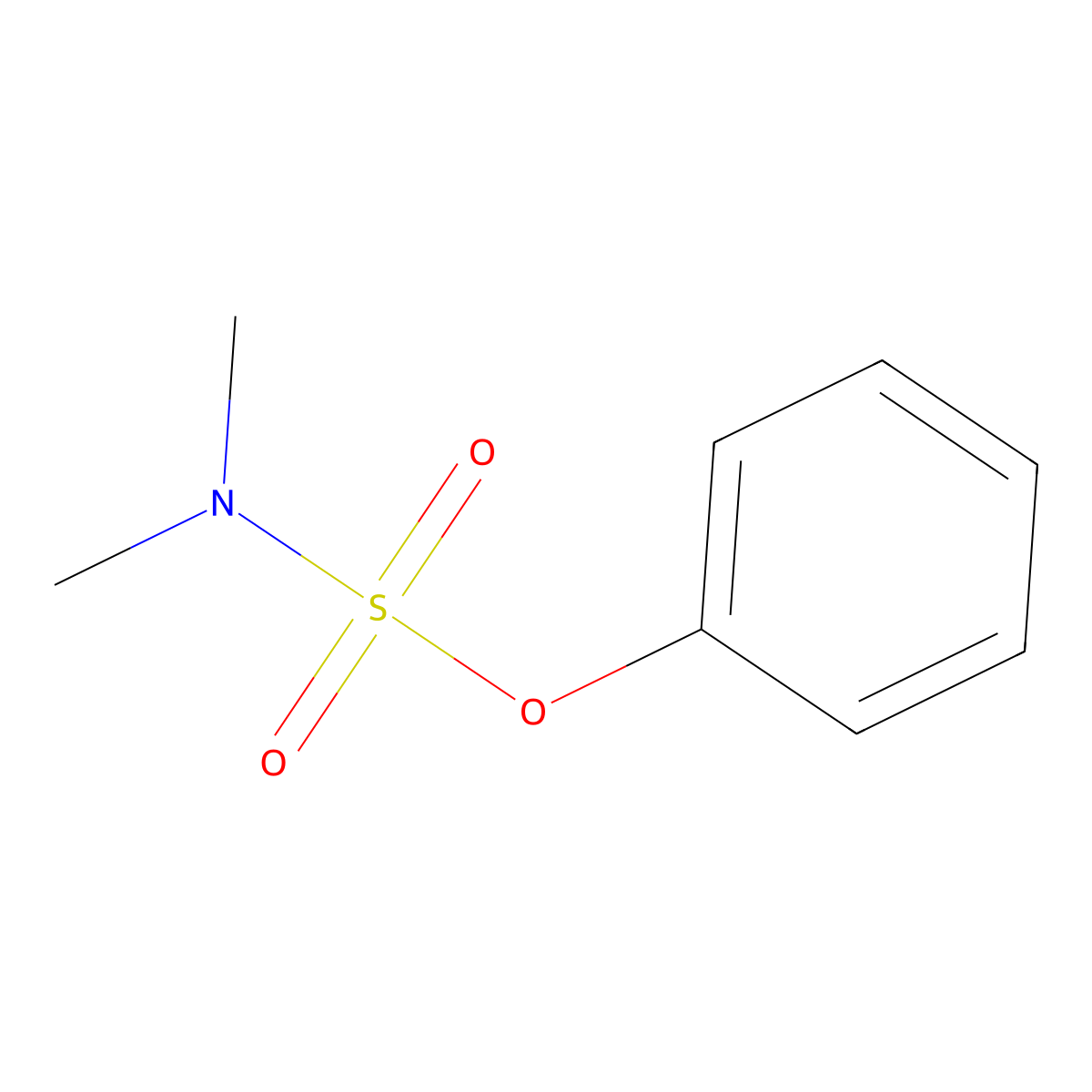 Phenyl dimethylsulfamate molecular structure, CAS 66950-63-8