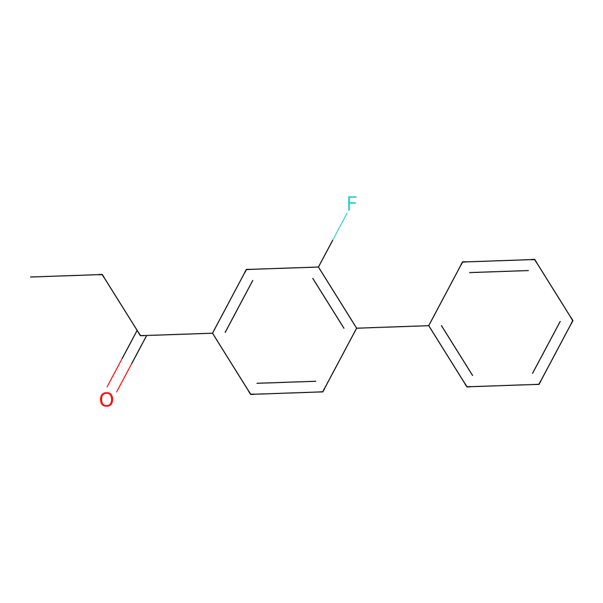1-(2-Fluoro[1,1'-biphenyl]-4-yl)-1-propanone molecular structure, CAS 66952-43-0
