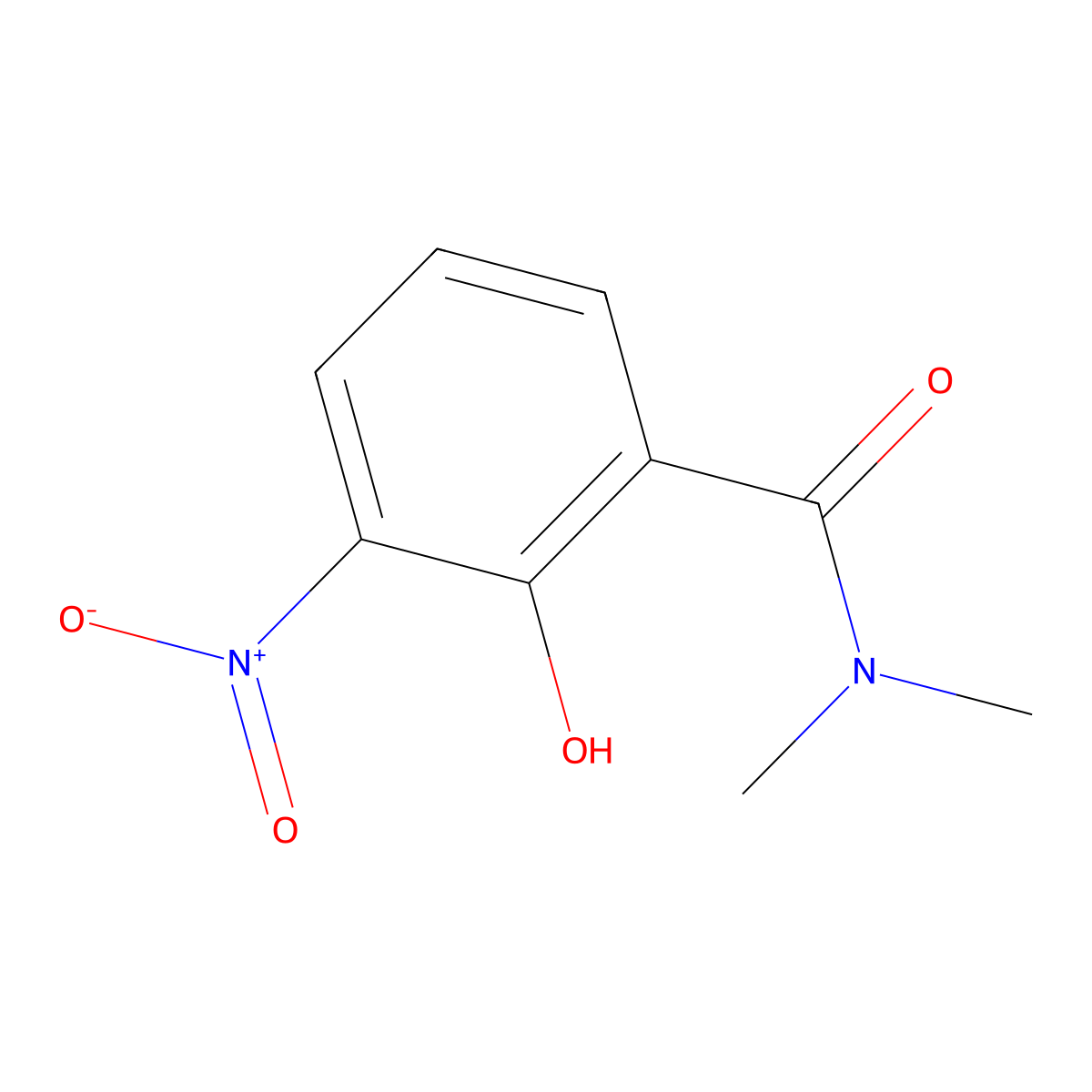 2-hydroxy-N,N-dimethyl-3-nitrobenzamide molecular structure, CAS 66952-65-6