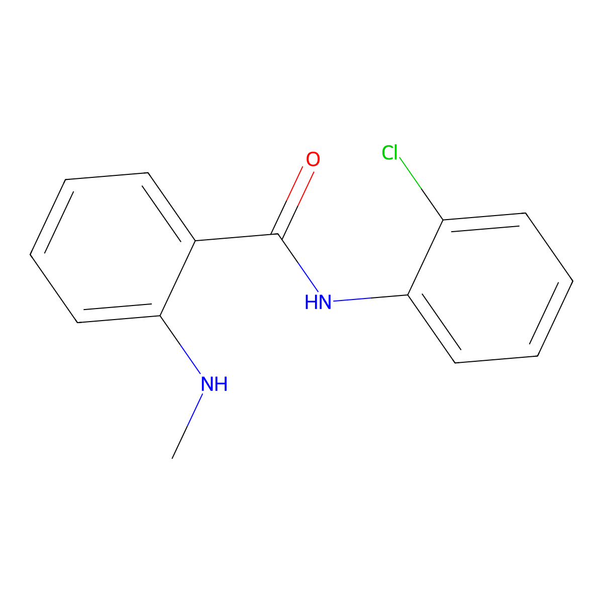 n-(2-Chlorophenyl)-2-(methylamino)benzamide molecular structure, CAS 66953-64-8
