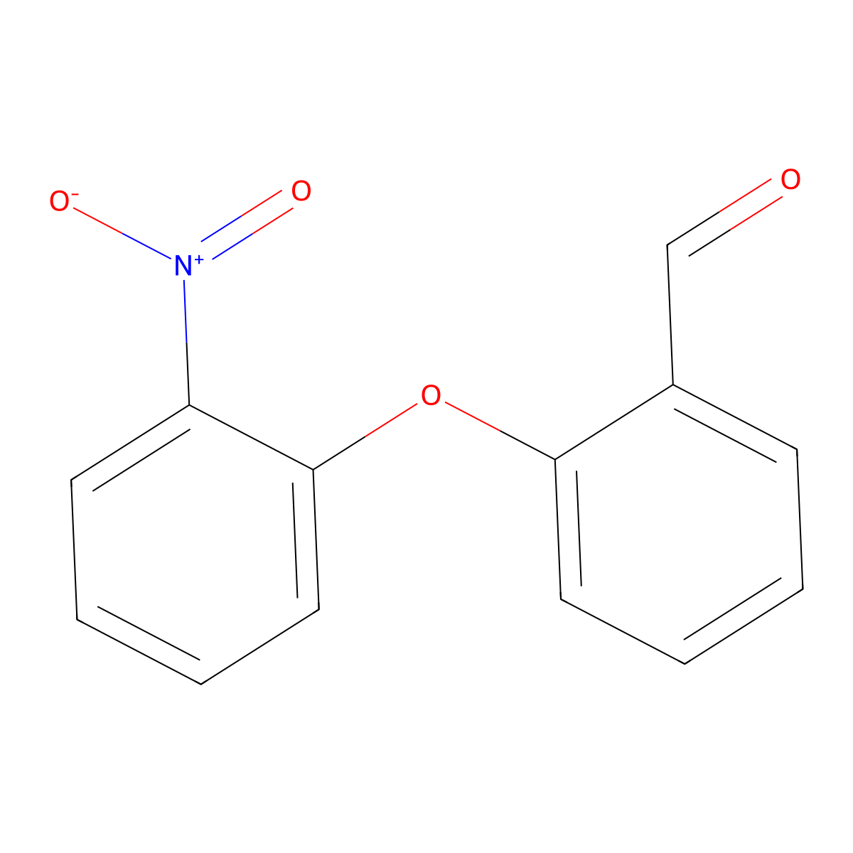 2-(2-Nitrophenoxy)benzaldehyde molecular structure, CAS 66961-19-1
