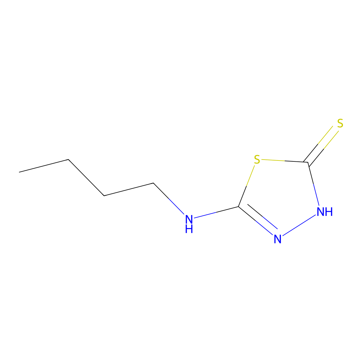 5-(Butylamino)-1,3,4-thiadiazole-2-thiol molecular structure, CAS 66962-52-5