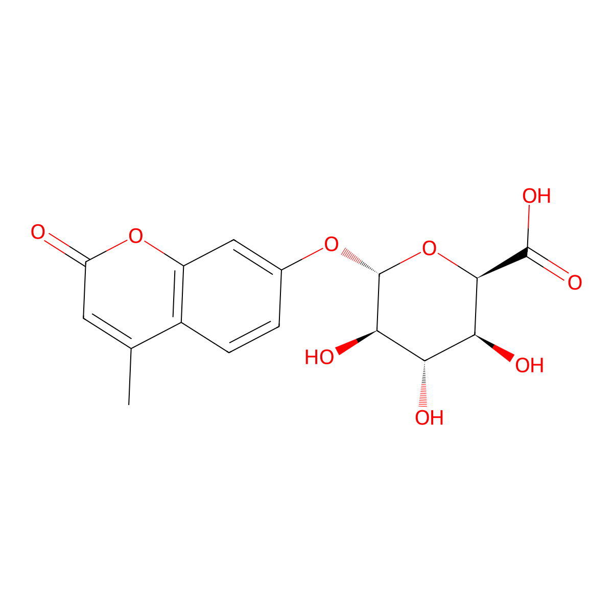 4-Methylumbelliferyl alpha-L-iduronide molecular structure, CAS 66966-09-4
