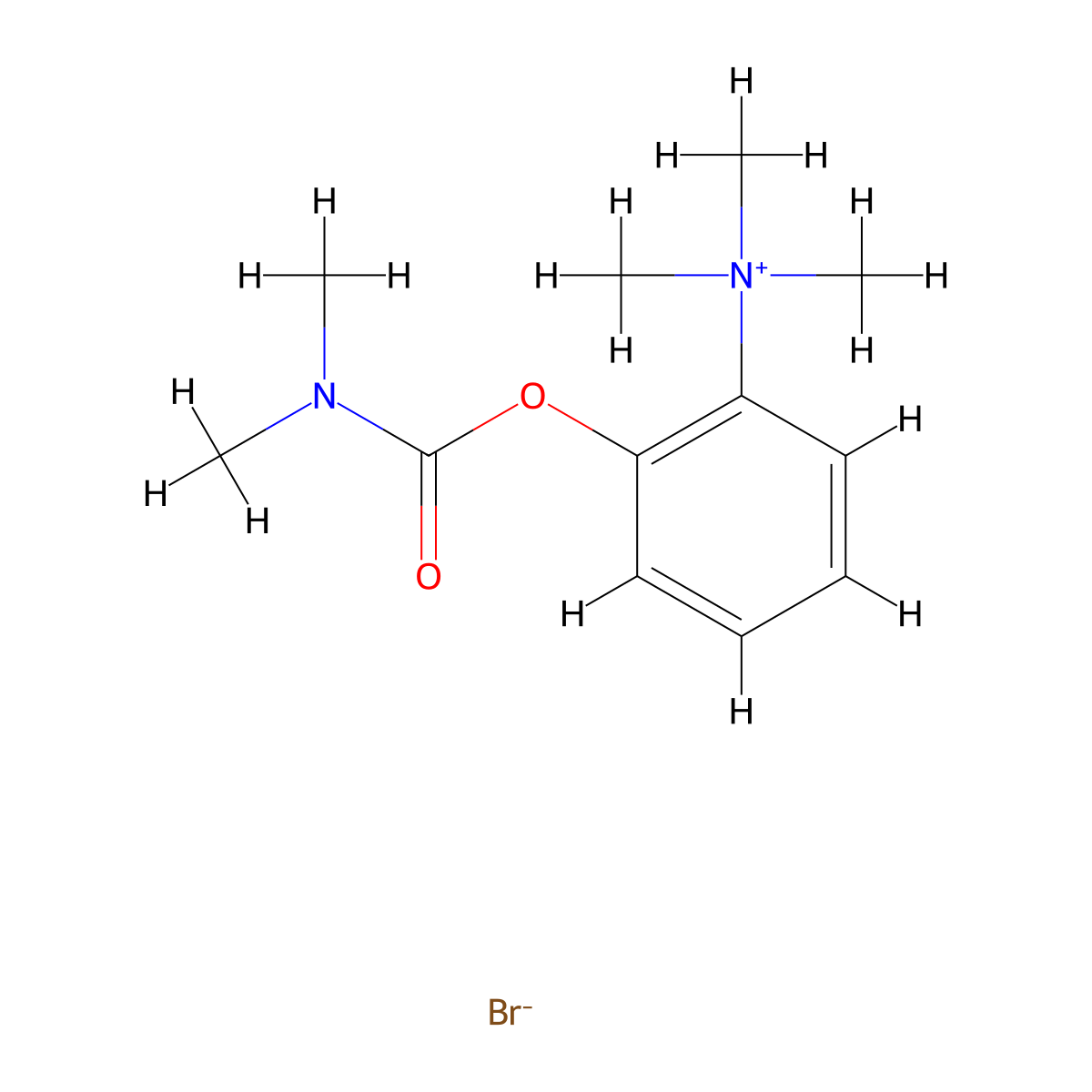 Ammonium, (2-hydroxyphenyl)trimethyl-, bromide, dimethylcarbamate (ester) molecular structure, CAS 66967-87-1