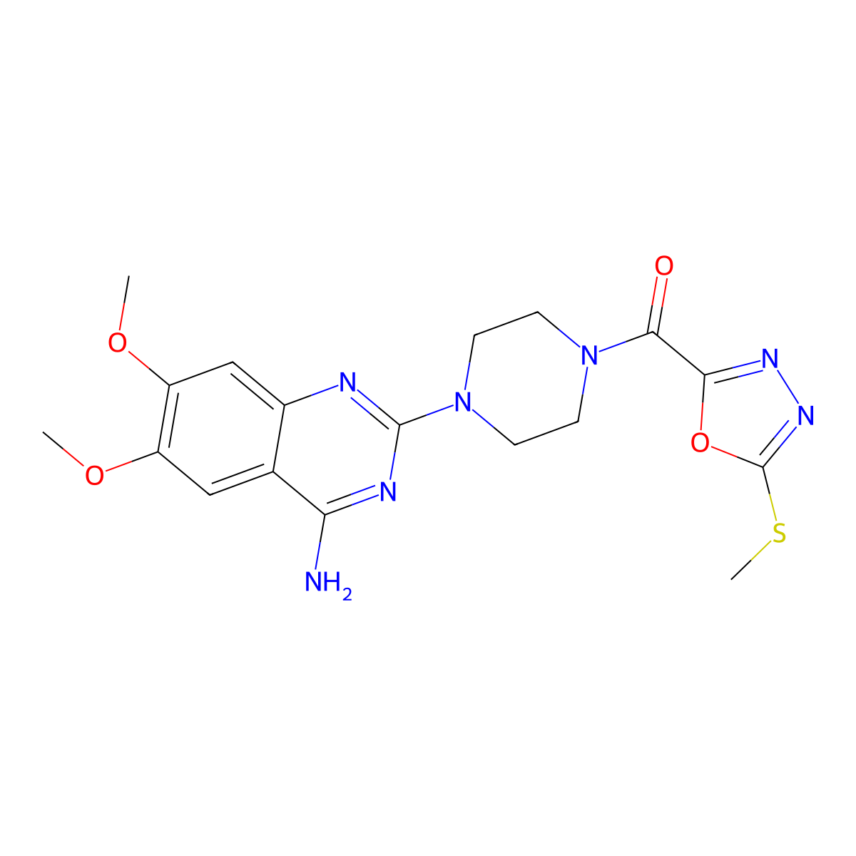Tiodazosin molecular structure, CAS 66969-81-1