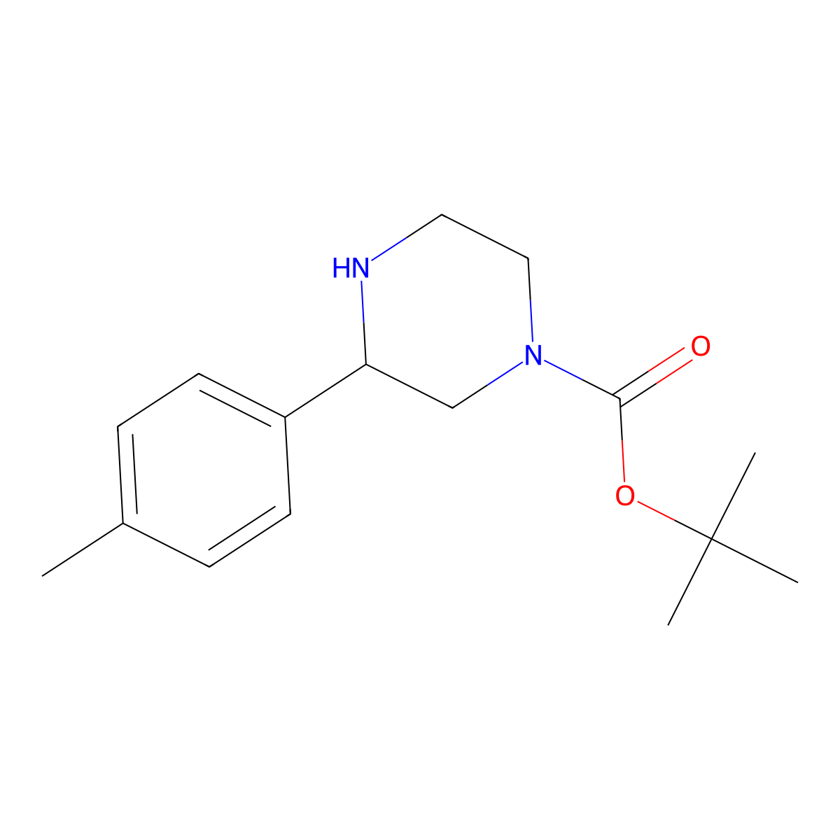 3-P-tolyl-piperazine-1-carboxylic acid tert-butyl ester molecular structure, CAS 669695-60-7