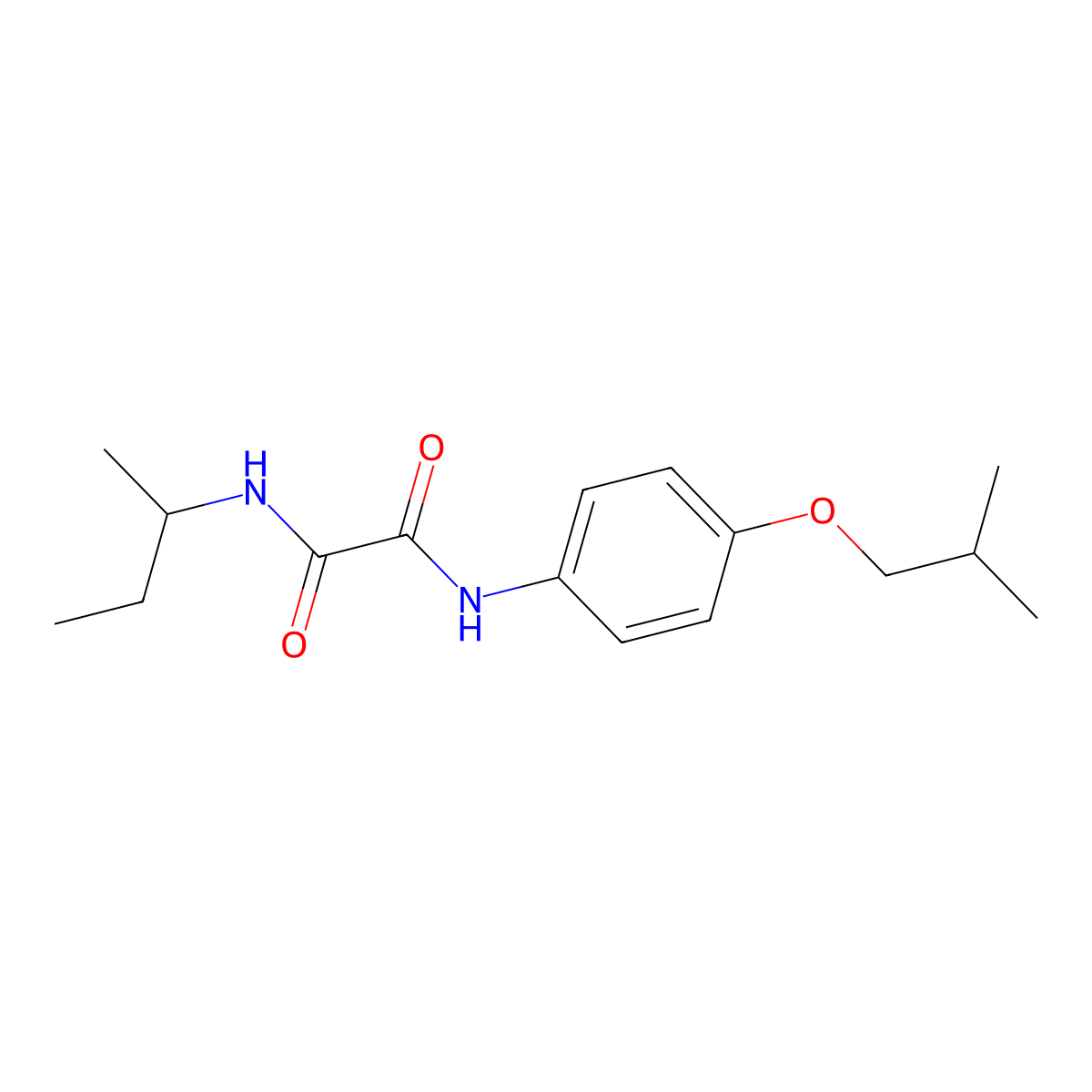 N-(butan-2-yl)-N'-[4-(2-methylpropoxy)phenyl]ethanediamide molecular structure, CAS 669696-65-5