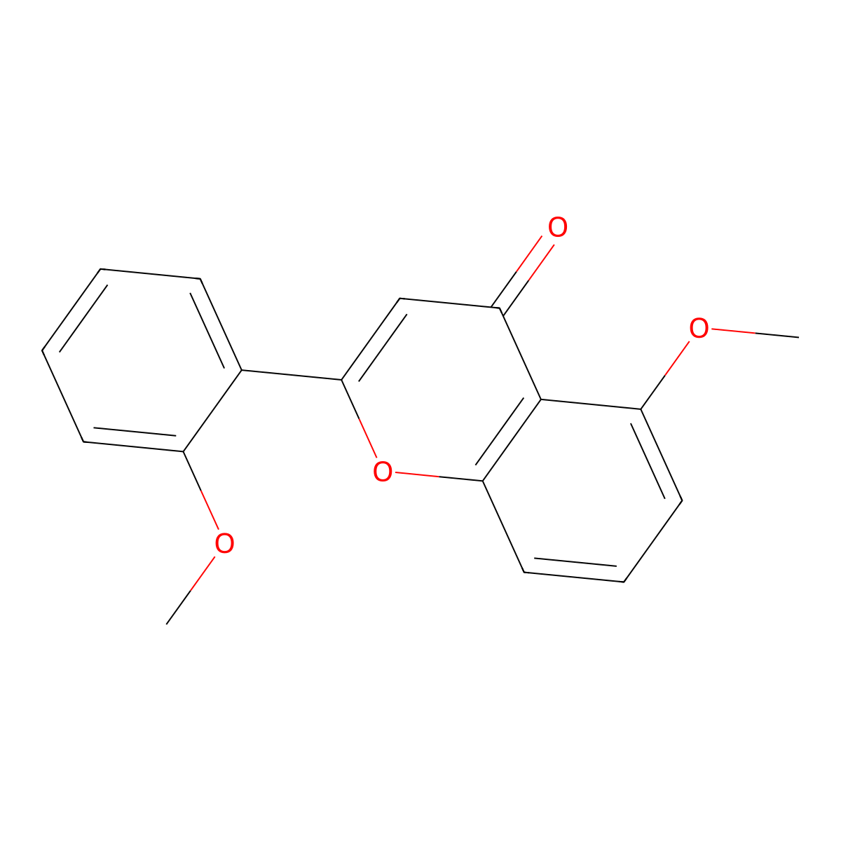 5,2'-Dimethoxyflavone molecular structure, CAS 6697-62-7