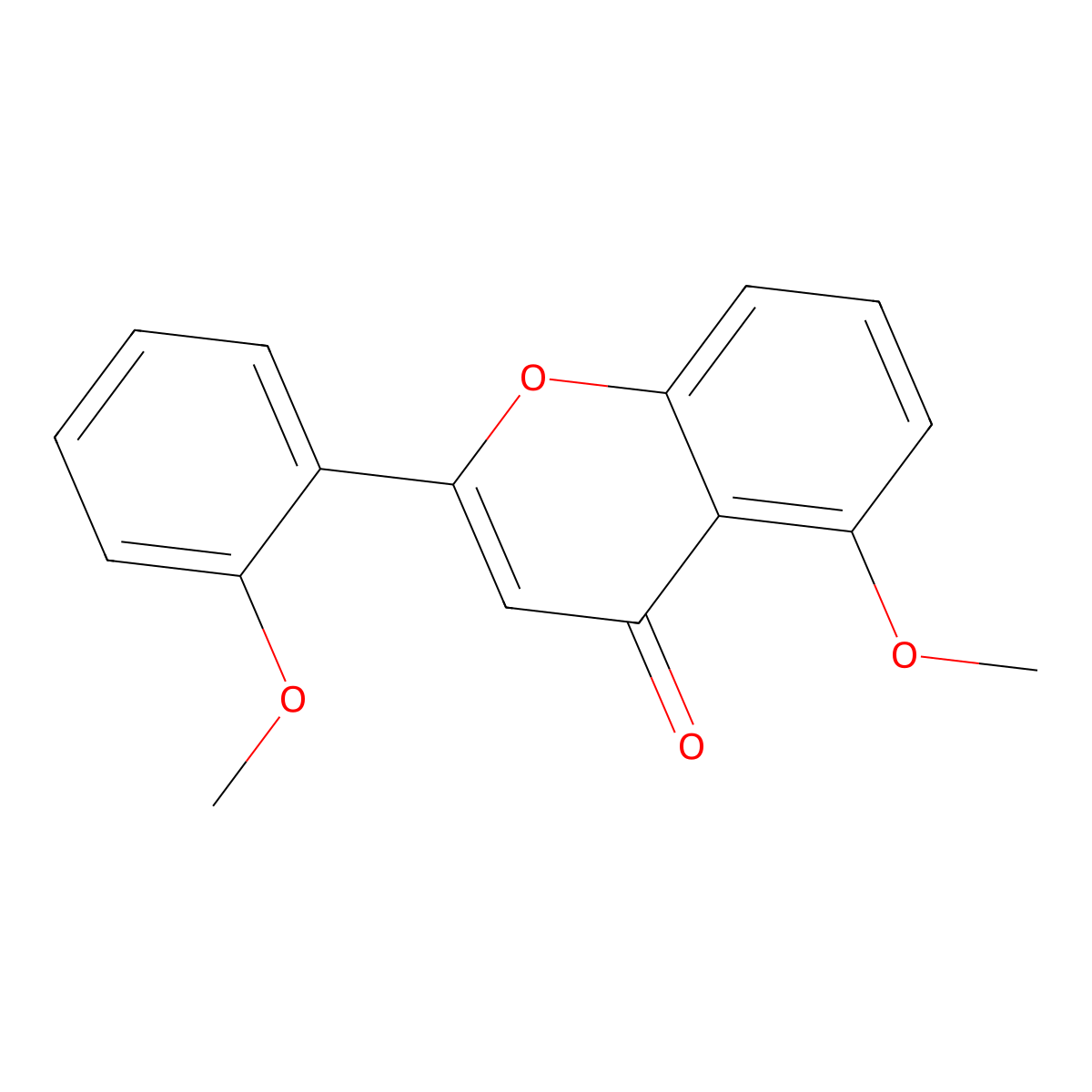 5,2'-Dimethoxyflavone molecular structure, CAS 6697-62-7